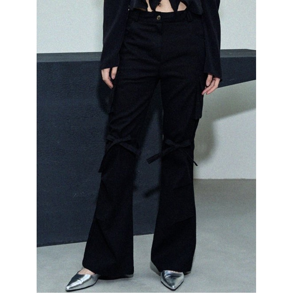 ITOV ソウルリボンカーゴパンツ BK