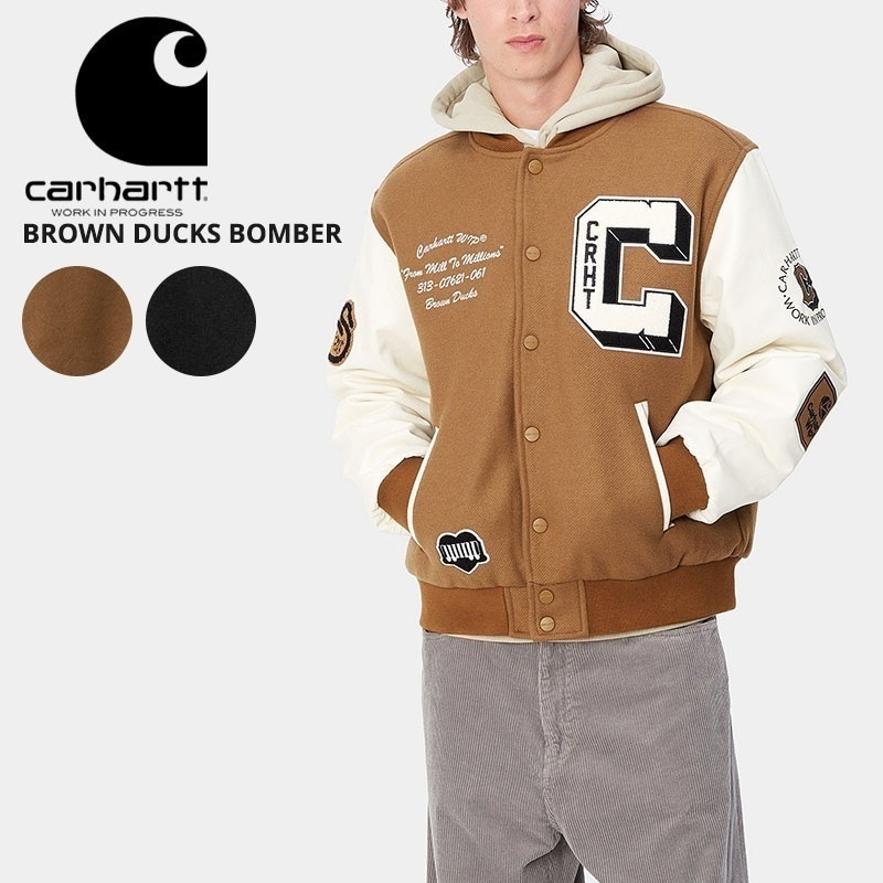 カーハート ダブリューアイピー スタジャン ボンバージャケット Carhartt WIP ブラウンダックスボンバー BROWN DUCKS BOMBER i033855 メンズ アウター