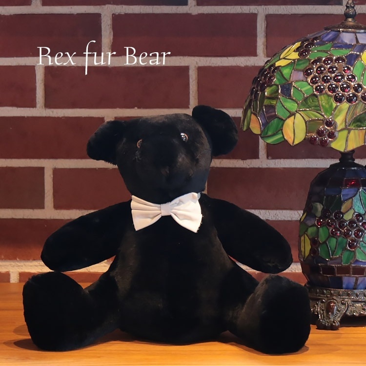 ヌイグルミぬいぐるみレッキスリボン付きベア17cm