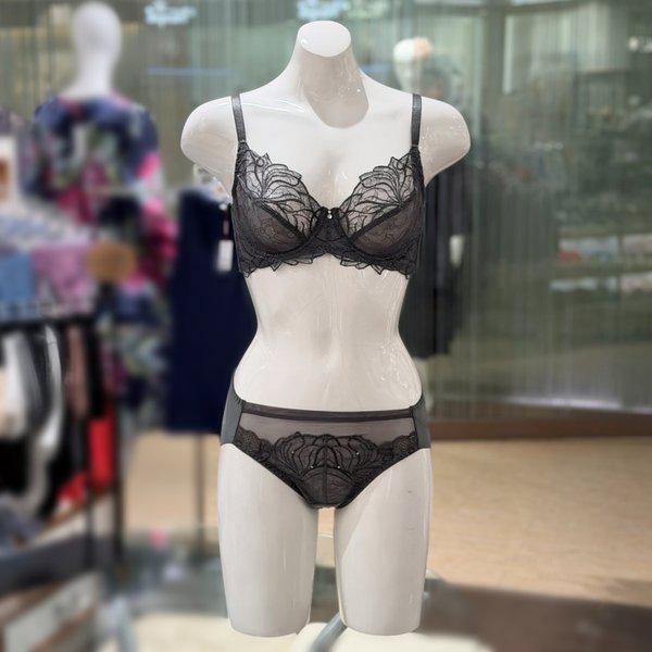 ホイルプリント 一重ブラBカップ/ヘムパンティーセット (DBR0465B/DPT0465HGR)_s