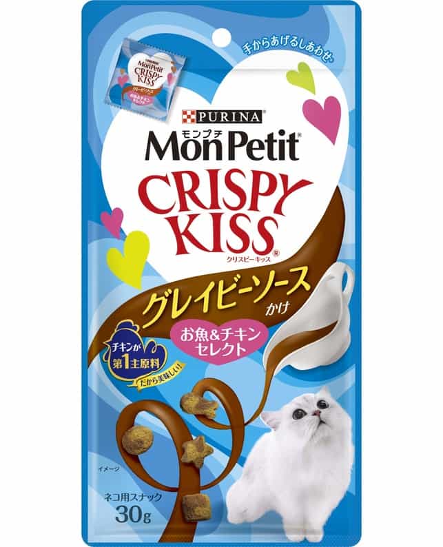 【30個セット】ネスレ日本 モンプチクリスピーキッスグレイビーソースかけお魚＆チキンセレクト30g 5,048円