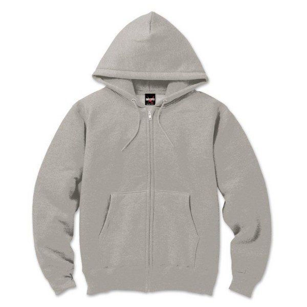 裏起毛 フルジップ パーカー XXXLサイズ ストーン 12.5oz ヘビーウェイト 綿混 コットン混 保温力抜群 男女兼用