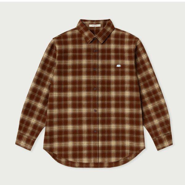 女性チェックオーバーフィットシャツ 10540-120-825-25BB-SH