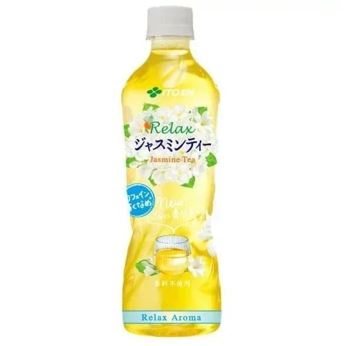 4カートン リラックス　ジャスミンティー　５００ｍｌペット　２４本入り