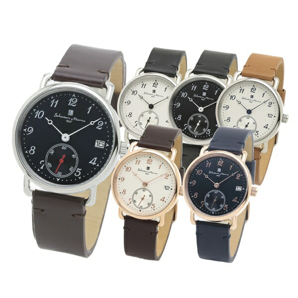 【選べる6カラー】国内正規品 サルバトーレマーラ 腕時計 手表 メンズ レディース 男女兼用モデル 革ベルト レザーウォッチ シンプル レトロ クラシック 誕生日プレゼント ポイント消化