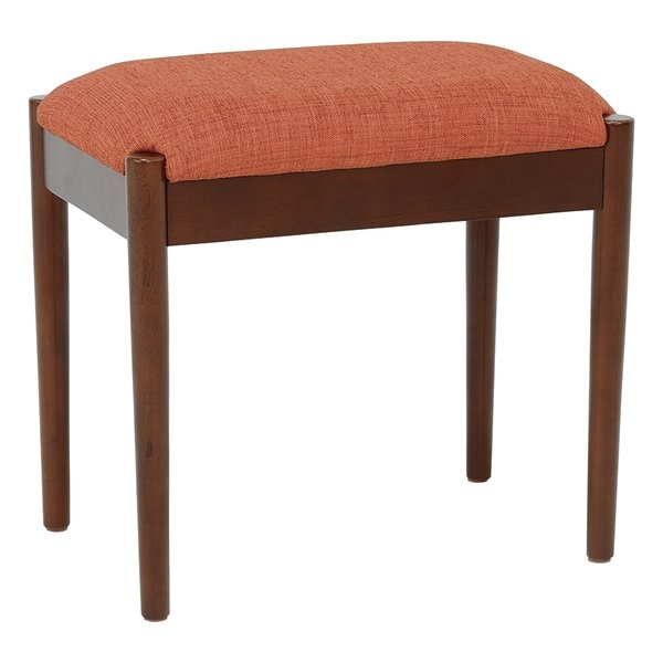 スツール ブラウン/オレンジ・幅46×奥行31×高さ43cm VH-7959OR