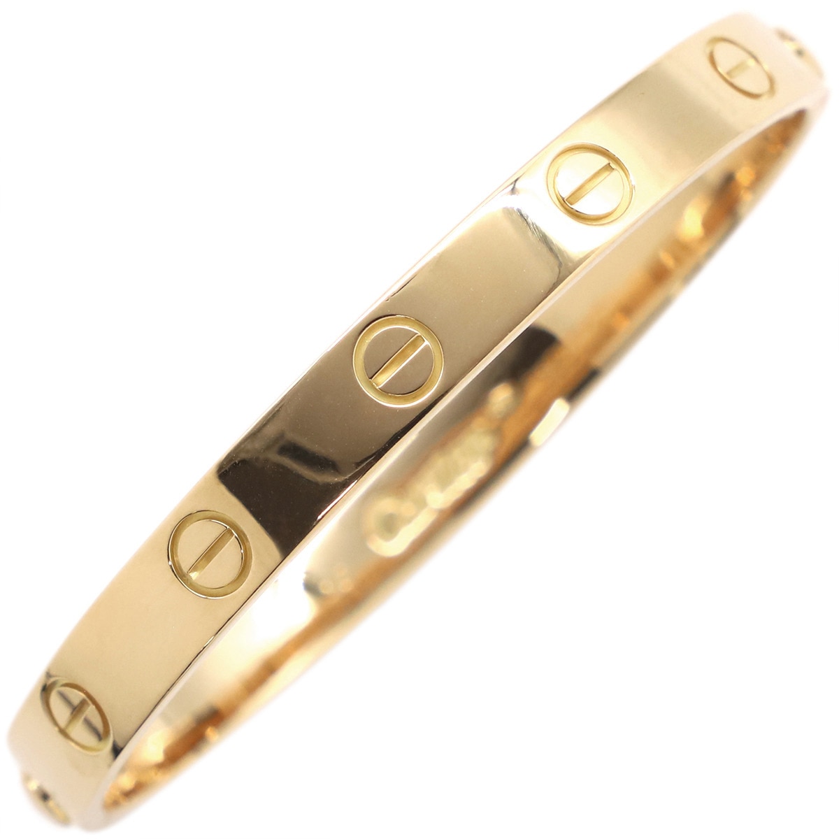 カルティエ Cartier ブレスレット LOVE ラブブレス 旧型 K18YG イエローゴールド #17 750YG 18K 18金 バングル 【中古】