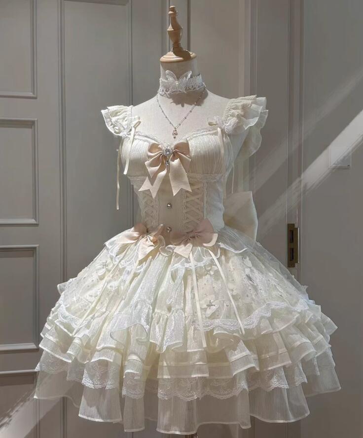 【新作登場 最安値!】60ロリータjskワンピースゴスロリ コスプレ メイド服 コスチューム 文化祭 学園祭 衣装 仮装 ハロウィン おすすめ 可愛い ドレス　日常　写真　舞台　花嫁　洋服