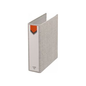 （まとめ） ライオン事務器スモールファイル A5タテ 2穴 270枚収容 背幅60mm グレー No.30-A5S 1冊 (×5セット)