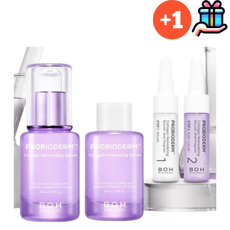 [韓国人気1+1] プロバイオダム コラーゲン リモデリング セラム 30ml+詰め替え 30ml計60ml(+ブースターショットプログラム 14ml)なめらかな肌 正規品 韓国人気 しっとりとした保