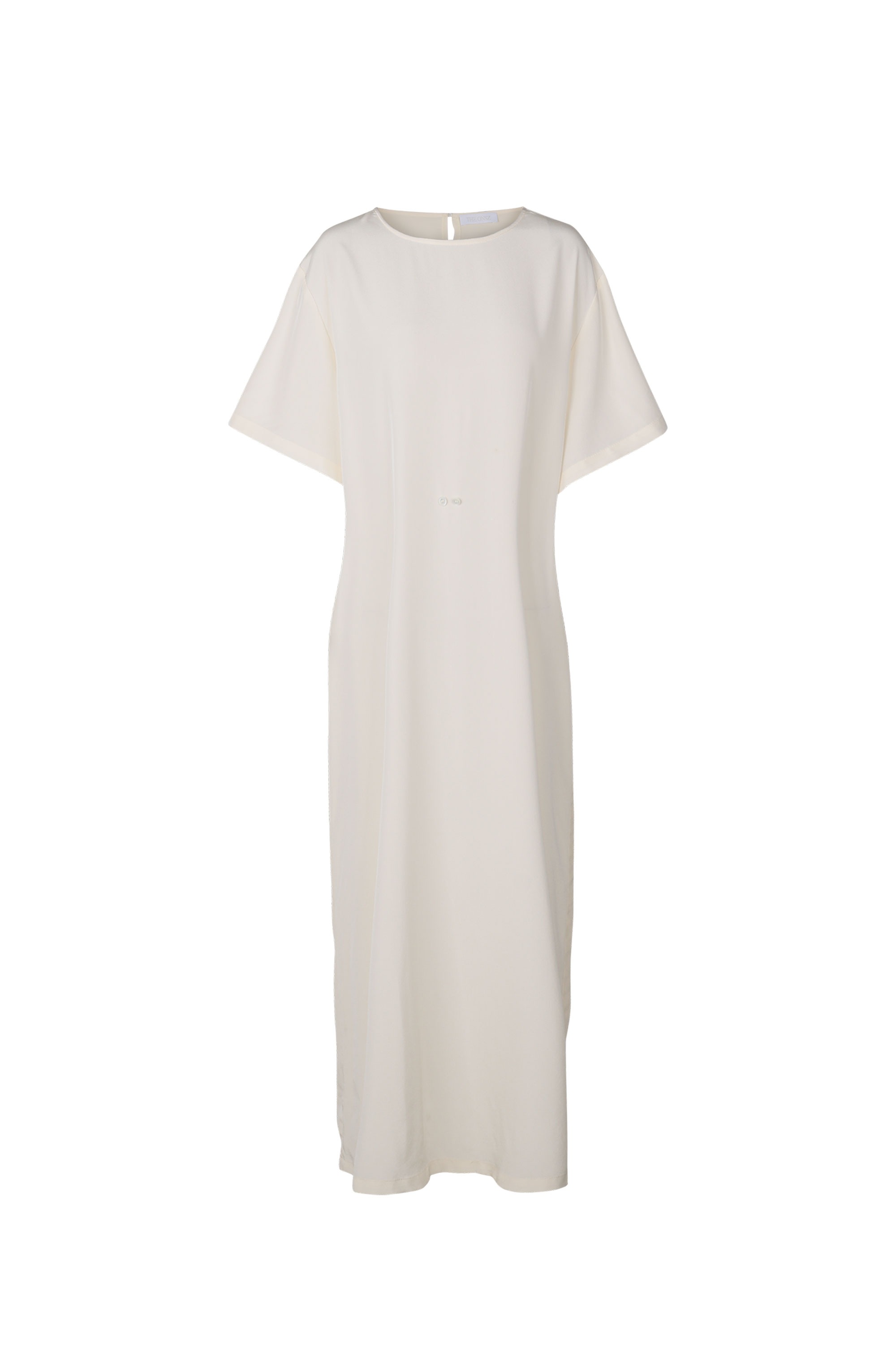 SILK LOOSEFIT BELTED DRESS [IVORY]