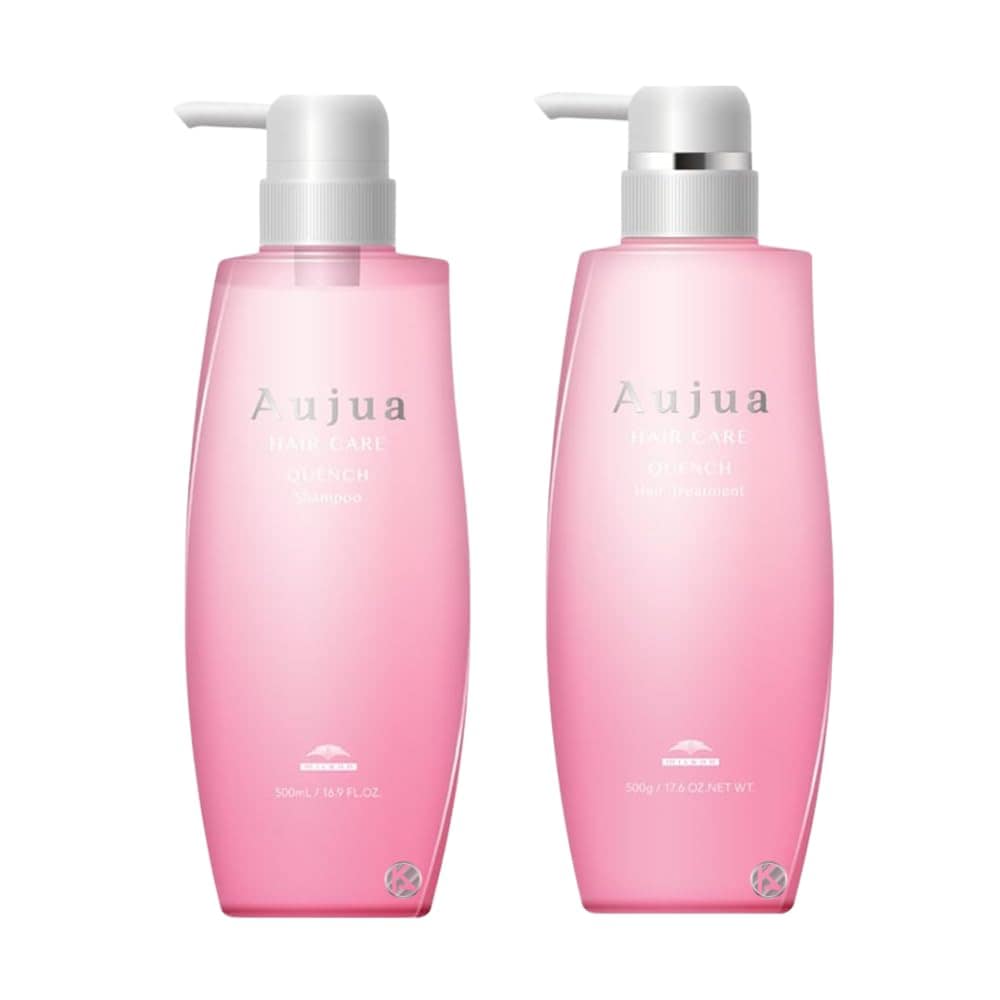 ミルボン オージュア クエンチ シャンプー & ヘアトリートメント 500ml 本体 KAJKKH-STORE オリジナルロゴ商品