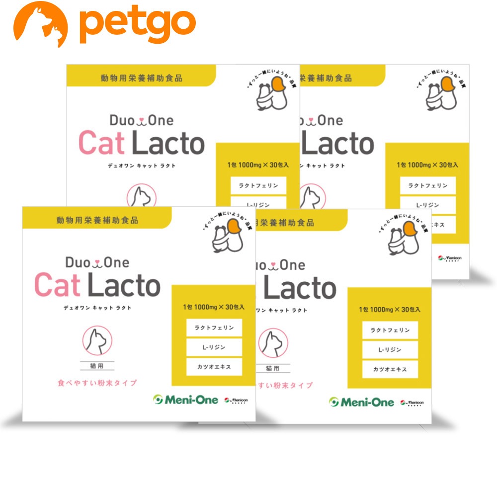 【4個セット】Duo One Cat Lacto（デュオワンキャットラクト）猫用 30包入り