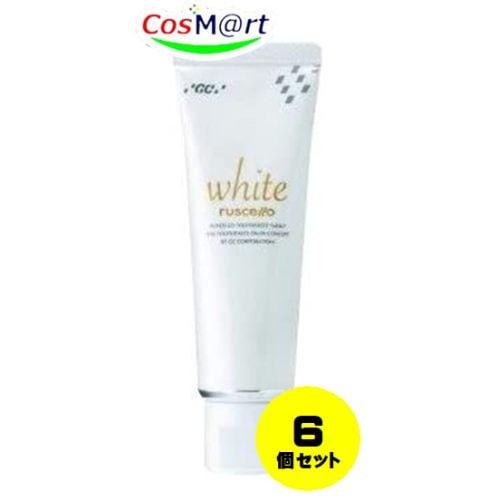 【6個セット】 GC ルシェロホワイト ペースト 100g ホワイトニング ジーシー歯磨きペースト 1本 白い歯 4548161247057-6