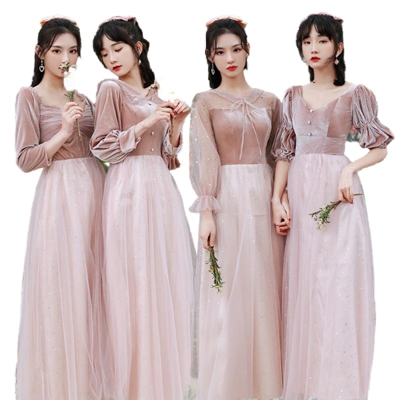 ブライズメイドドレス ロングドレス カラードレス 二次会 aラインドレス パーティードレス 演奏会 披露宴 成人式 卒業式 発表会 セレモニードレス おしゃれ006-142