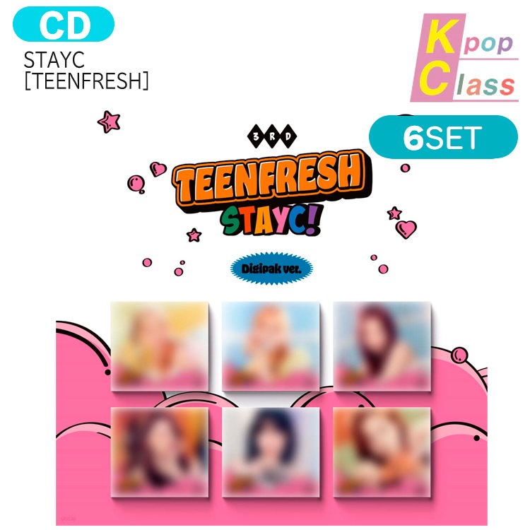 国内発送 STAYC Digipak ver [ TEENFRESH ] 6種セット 3rd mini Album / 1次予約