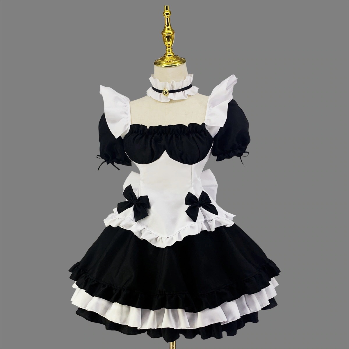 游び衣装コスプレ奇迹暖暖游世界白黒チョコレートメイド服lolitaプリンセスドレス
