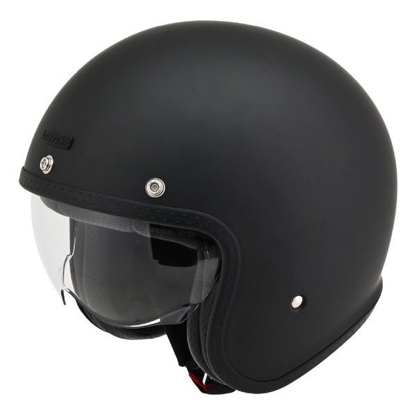 D61082 DN007PJジェットヘルメットMBK/M バイク用 SG規格 高強度ABS 軽量 スモールジェット シールド / スピーカーホール 装備 マットブラック Mサイズ(57-58cm)