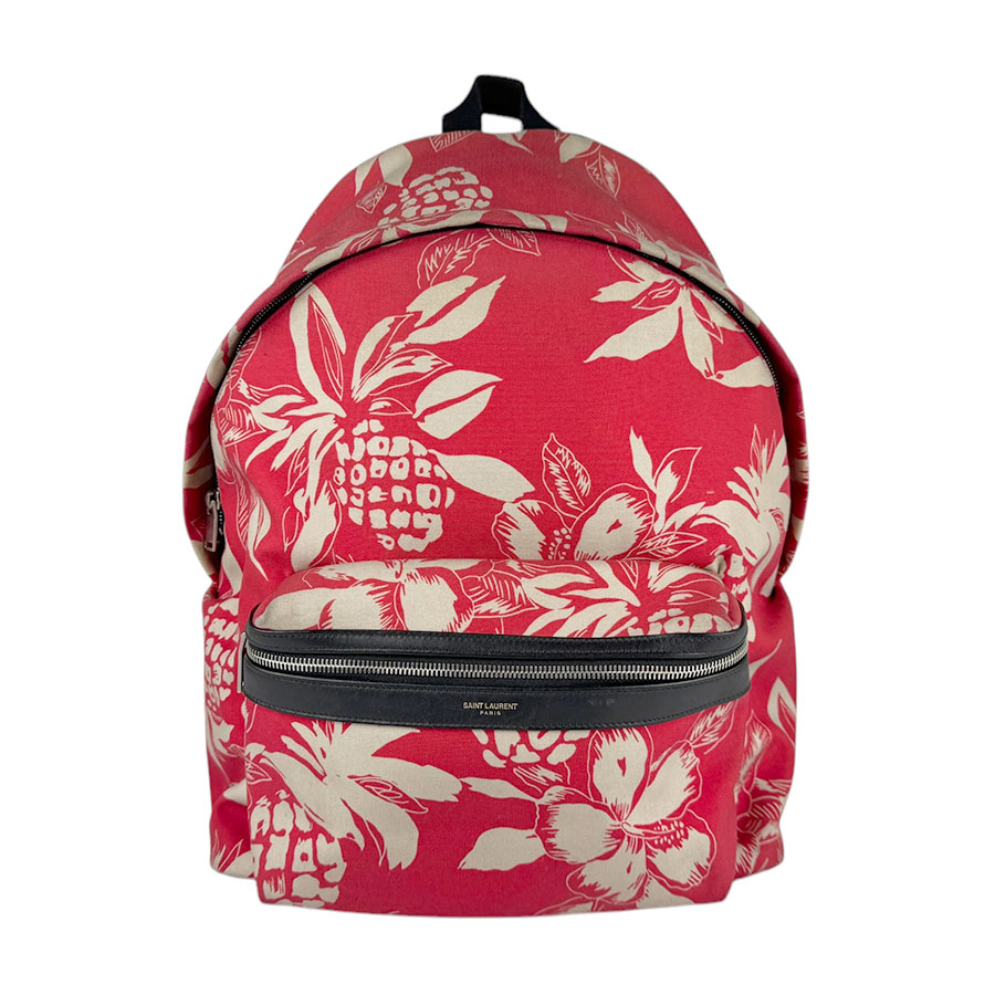 サンローラン SAINT LAURENT リュック ナイロンキャンバス/レザー レッド系×ブラック メンズ 435988 z4057 29,850円