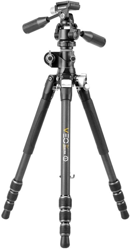 VANGUARD VEO 3T+ 234 CPSオーバーヘッド三脚VEO 3T+シリーズカーボン4段 3WAY雲台 アルカスイス互換