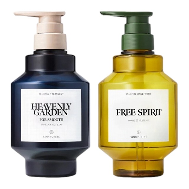 シン ピュルテ マインドフル トリートメント スムース HEAVENLY GARDEN ＋ ハンドウォッシュ FREE SPIRIT 480mlx2 5,798円