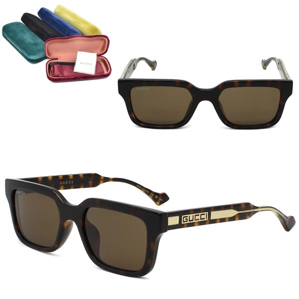 サングラス GG1732SK-002 サングラス EYEWEAR ハバナ イエローブラウン アジアンフィット メンズ レディース ユニセックス