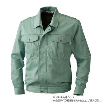 桑和 4331 長袖ブルゾン 6Lサイズ モスグリーン(107)