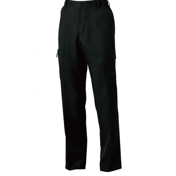 9668-98 カーゴパンツ(ノータック.脇ゴム) 6Lサイズ ブラック(4) SOWA