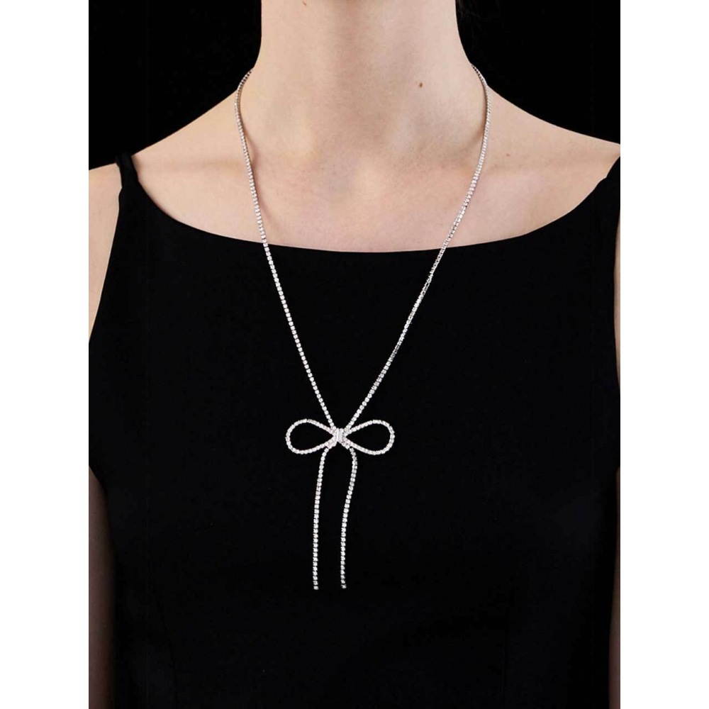 Jean Paul Clarisse クリスタルリボン ロングネックレス JB 23060N 13,694円