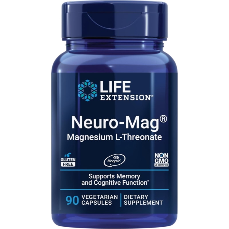 Neuro-Mag（ニューロマグ） L-トレオン酸マグネシウム 144mg ベジカプセル 90粒（1粒あたり48mg)