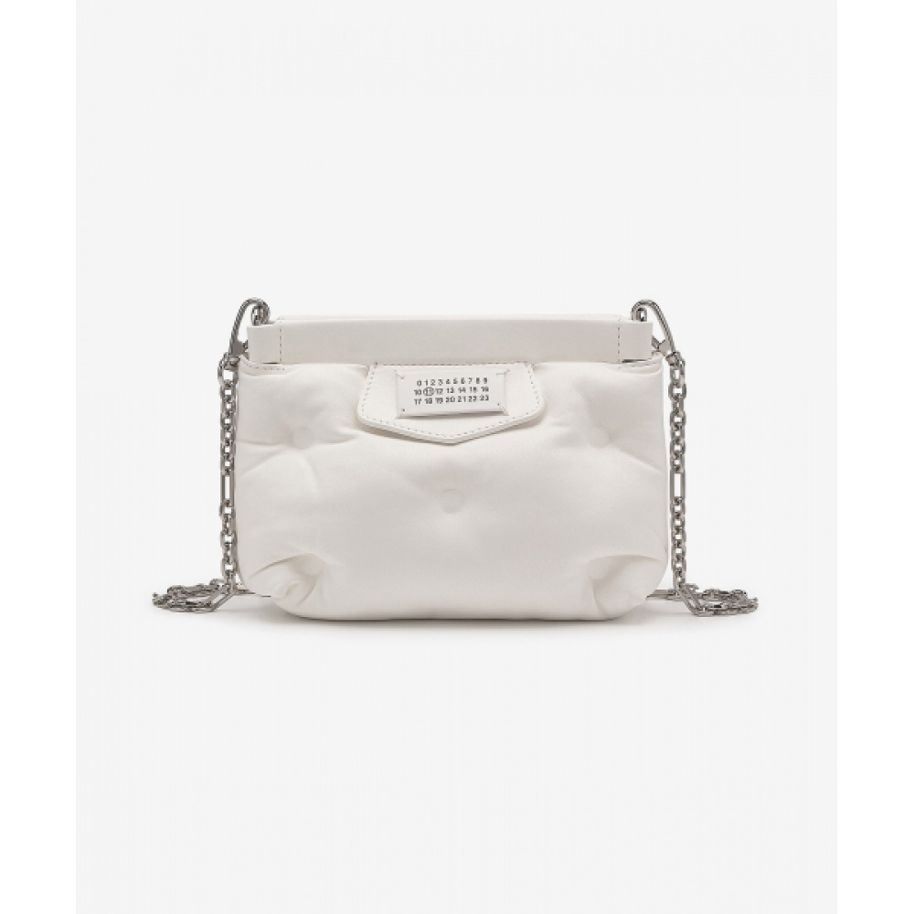 MAISON MARGIELA ミニレッドカーペットグラムスラムショルダーバッグ-ホワイト/S56WF0161P4300T1003