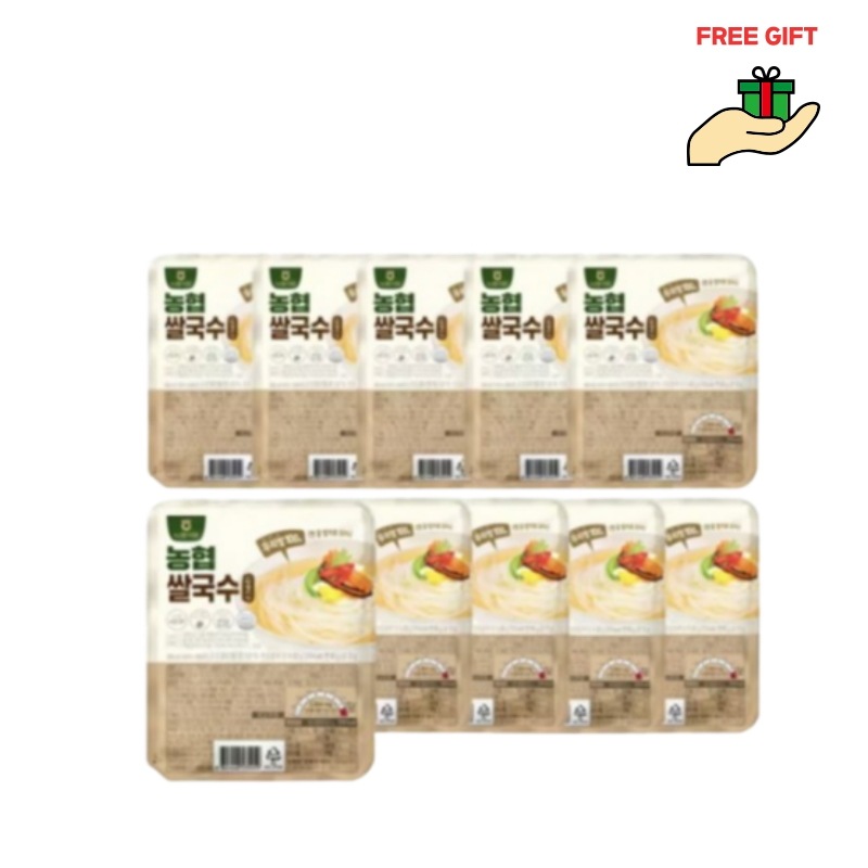 韓国産米粉ライスヌードル しっかり煮干しスープ味 92g×10袋セット／ノンフライ麺