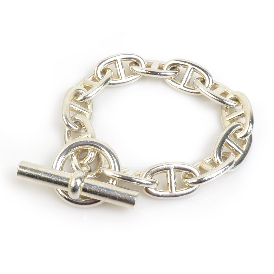 エルメス HERMES ブレスレット シェーヌダンクルTGM シルバー925 シルバー メンズ h30898a