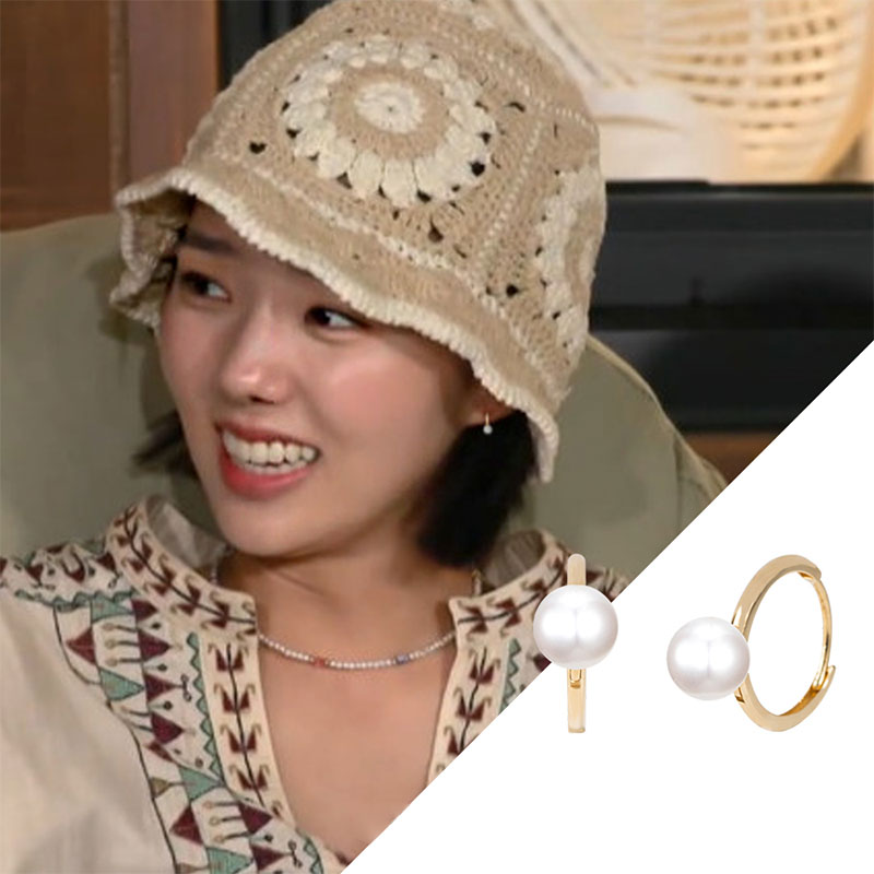 [韓国芸能人着用韓国人気製品]14k デリア パール ワンタッチ リングピアス/韓国ファッション/韓国ファッションスタイル/韓国ストリートファッション/SNSで人気/韓国の人気ブランド