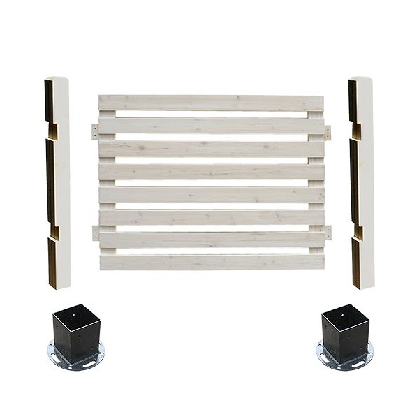 住まいスタイル SFBF1000F-HB-WHT ボーダーフェンス スプレッド 平地用連結セット ホワイト メーカー直送