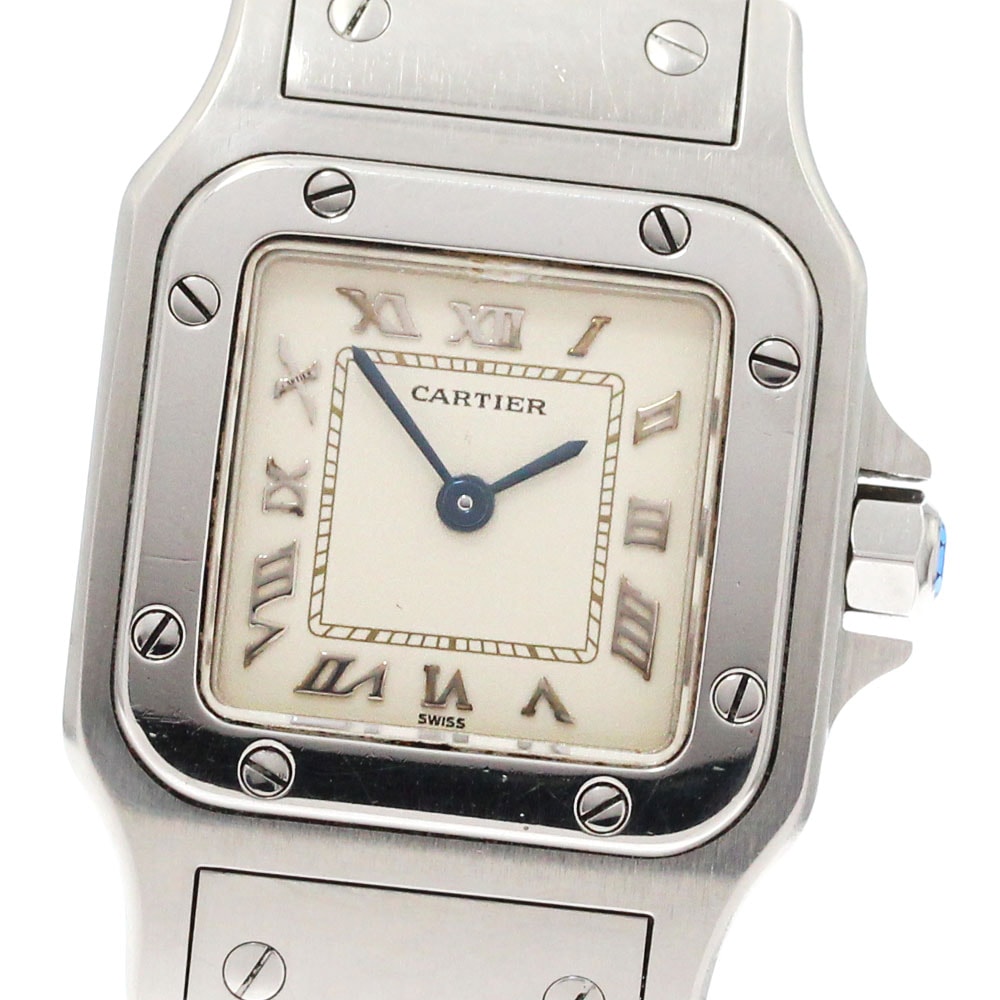 カルティエ CARTIER W20024D6 サントスガルベ SM クォーツ レディース _875563【中古】