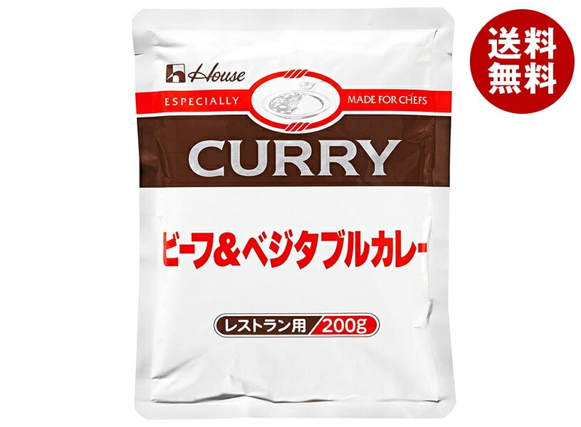 ハウス食品 ビーフ&ベジタブルカレー 200g＊30袋入＊(2ケース)