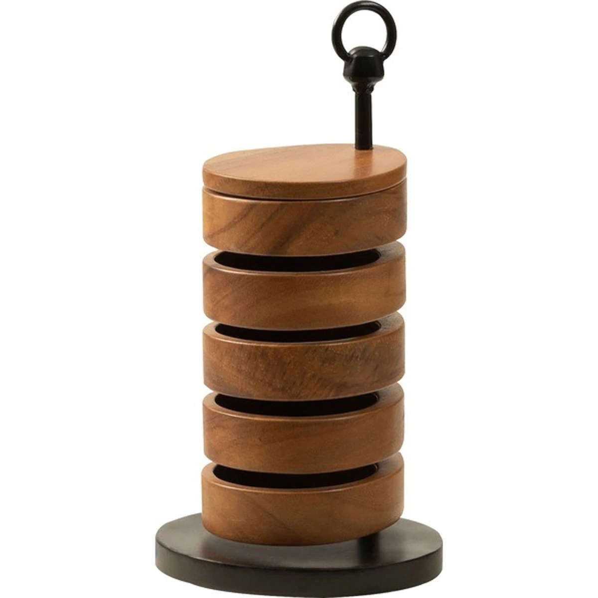 卓上ケース GUY-920A GUY-920B ケース アクセサリーケース アクセサリー 小物入れ 収納 天然木 お洒落 5段 小物収納 コンパクト シンプル サークル スクエア