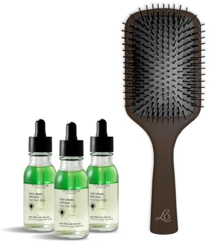 ロクシタン(LOCCITANE) 薬用 メディカル アンチヘアロスセラム 50mL×3本 ウッドパドルブラシ付きギフトセット 【2025 ホリデーコフレ】 [医薬部外品] 育毛剤 育毛美容液 抜け毛