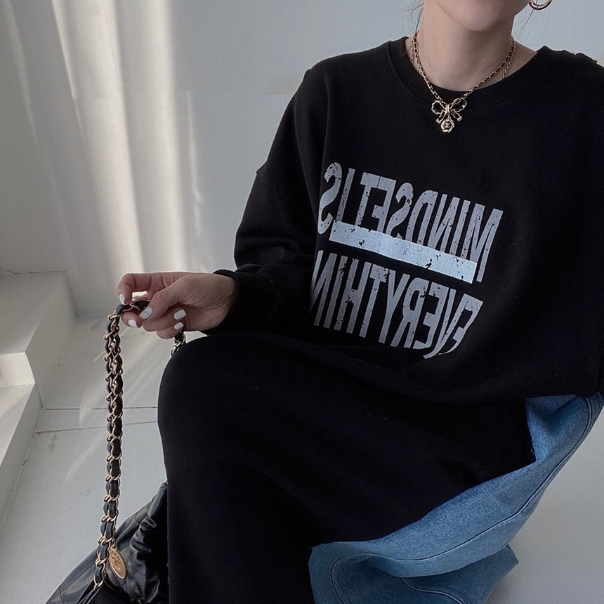 ワンピース レディース ロングワンピース 長袖 韓国 ボリューム袖 ドロップショルダー ラウンドネック ポケット 異素材MIX 大人可愛い シンプル カジュアル お洒落 かっこいい レトロ 大人女子 4,987円