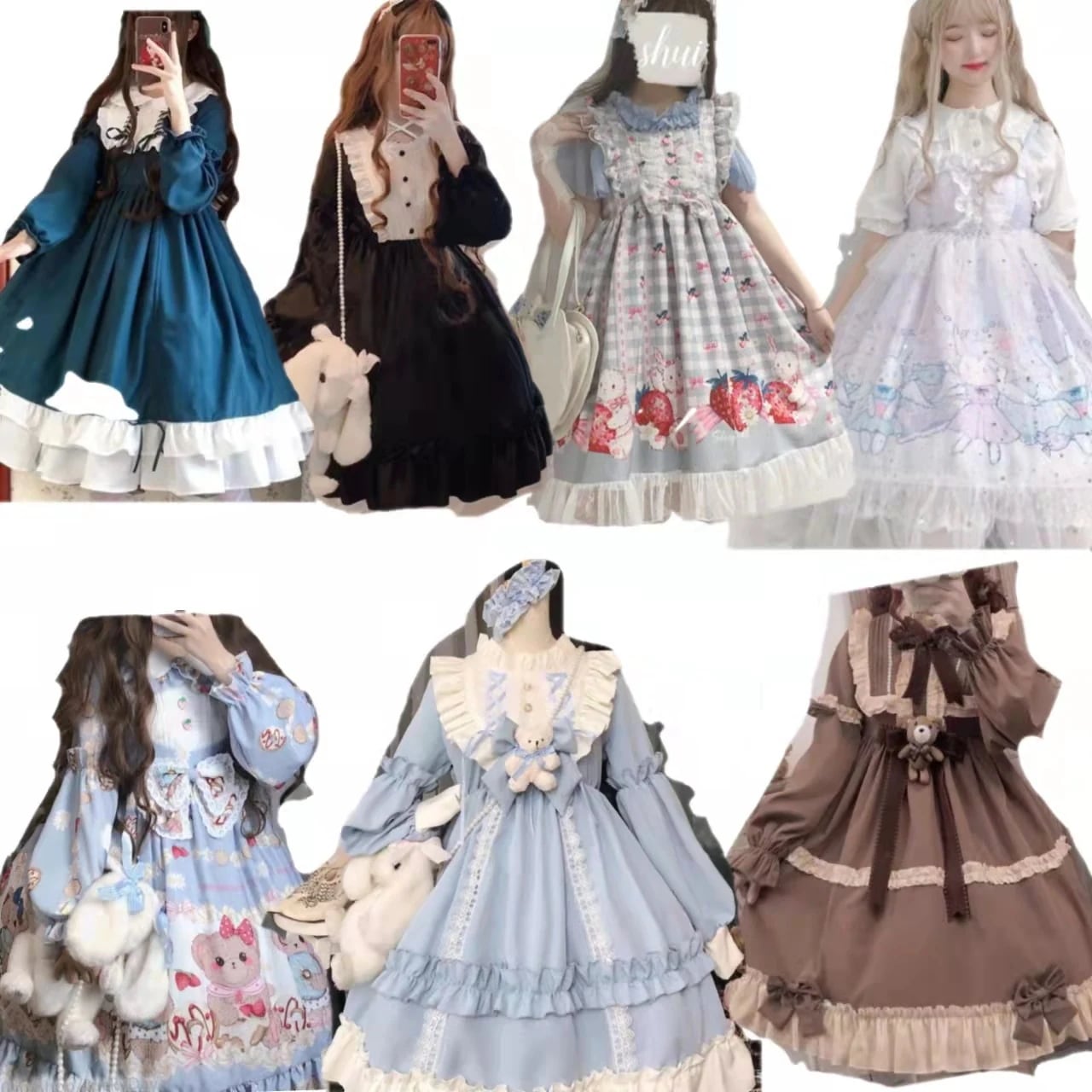 二次元かわいい新作公主 かわいい ロリ古風改良少女ワンピースコスプレ ロリータゴスロリメイド服洋装