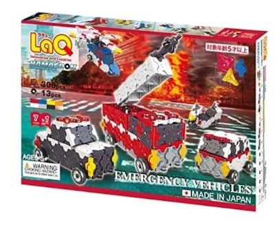 他サイト： ヨシリツ(YOSHIRITSU) LaQ ハマクロンコンストラクター 緊急車両 レッド L007803の商品画像