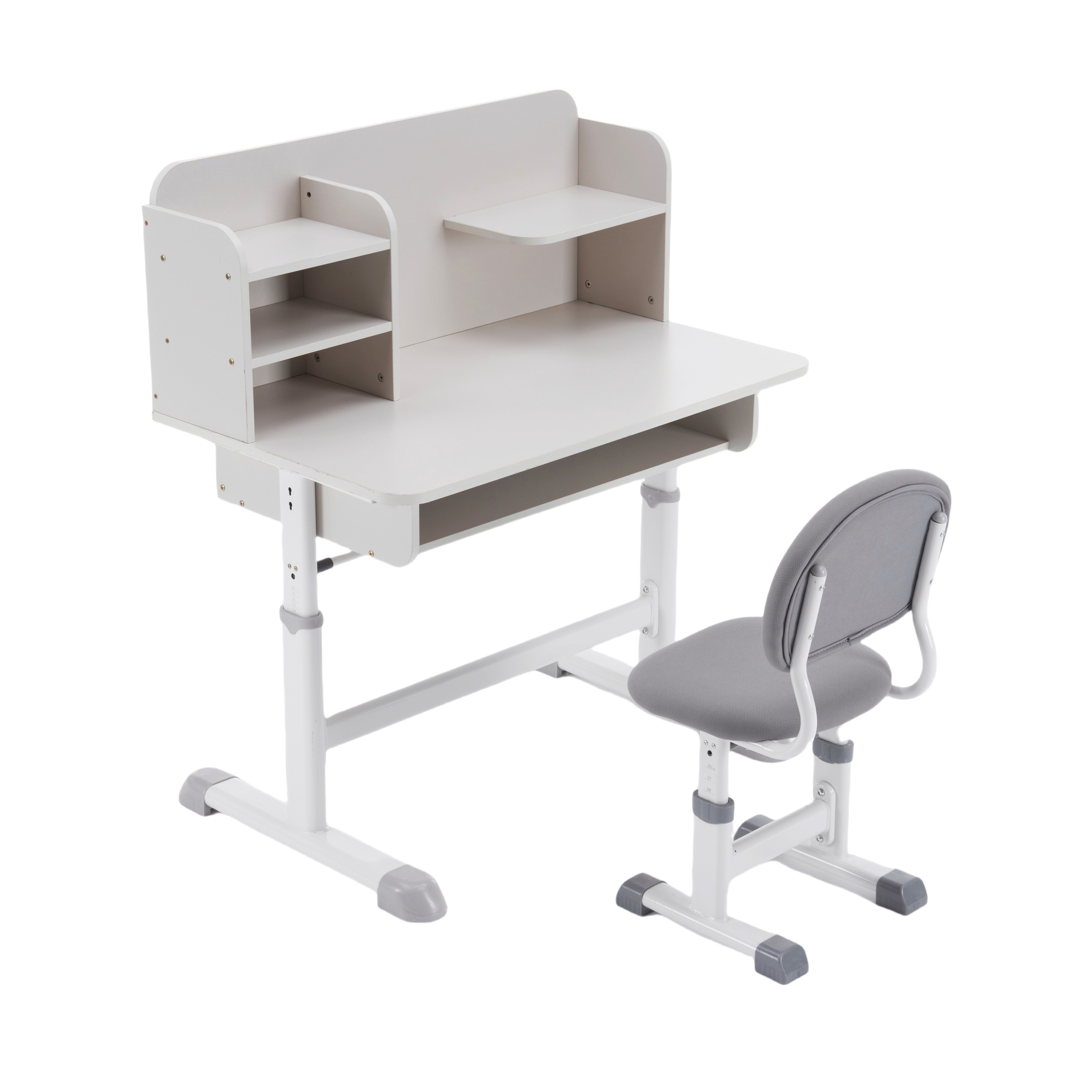 【国内出荷-送.料.無.料】勉強デスク昇降式デスク作業デスクチェア付き子供上棚手動高さ調整学習机昇降デスク引き出し天板机学生昇降式テレワークデスクワークかわいい子供部屋学生用大人用～109