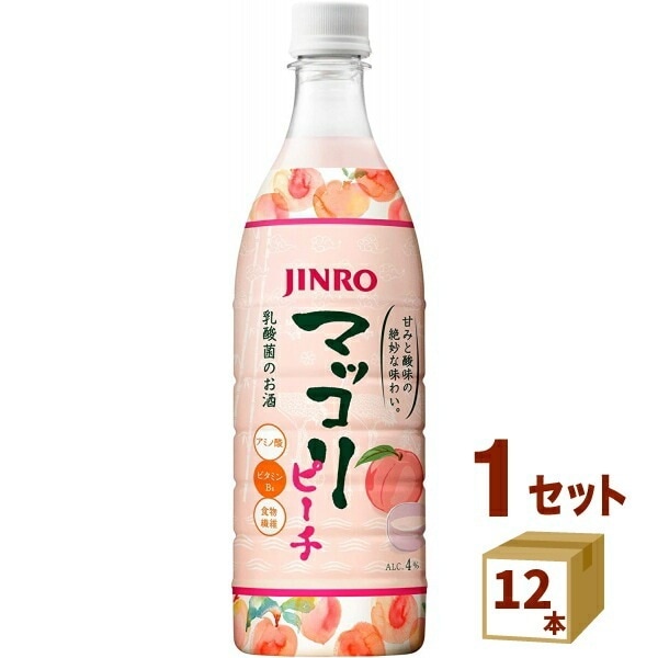 眞露 JINRO マッコリ ピーチ 韓国 750ml 12本