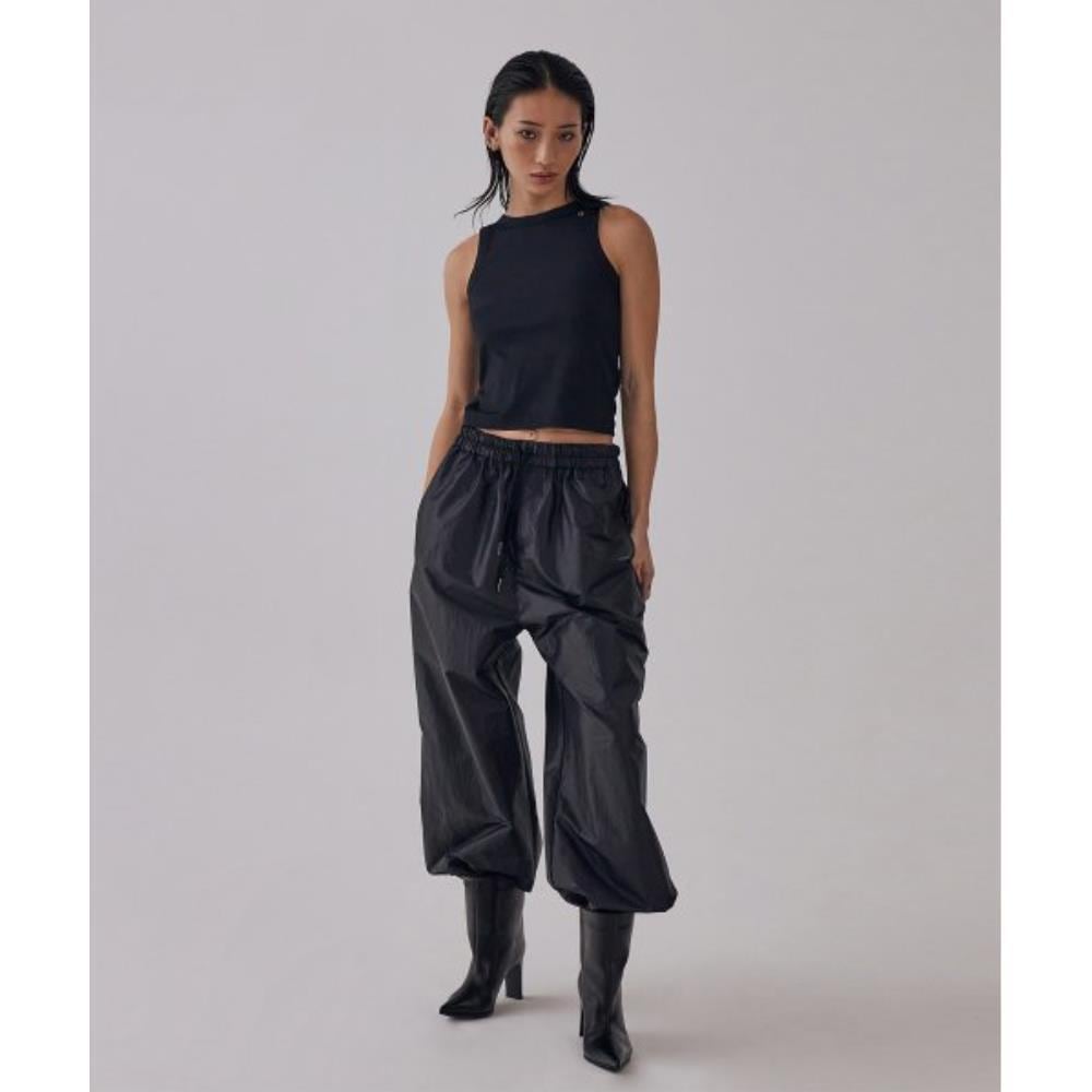TREEMINGBIRD Glow Nylon Jogger Pants Black TMB246PT801