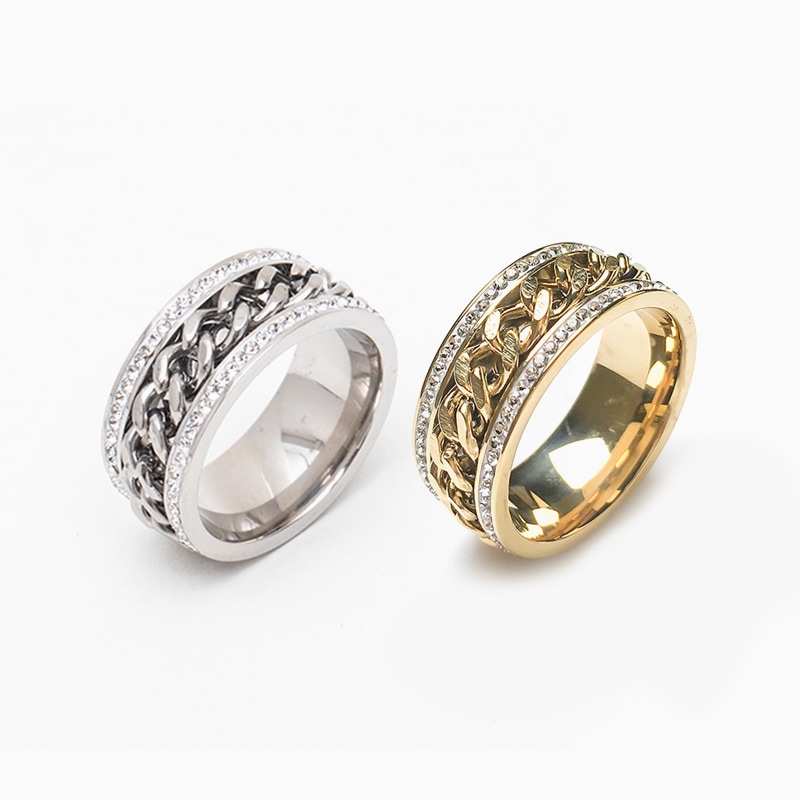 [TWICE Seventeen NCT 着用] pasion サイド キュービック チェーンリング 6,197円