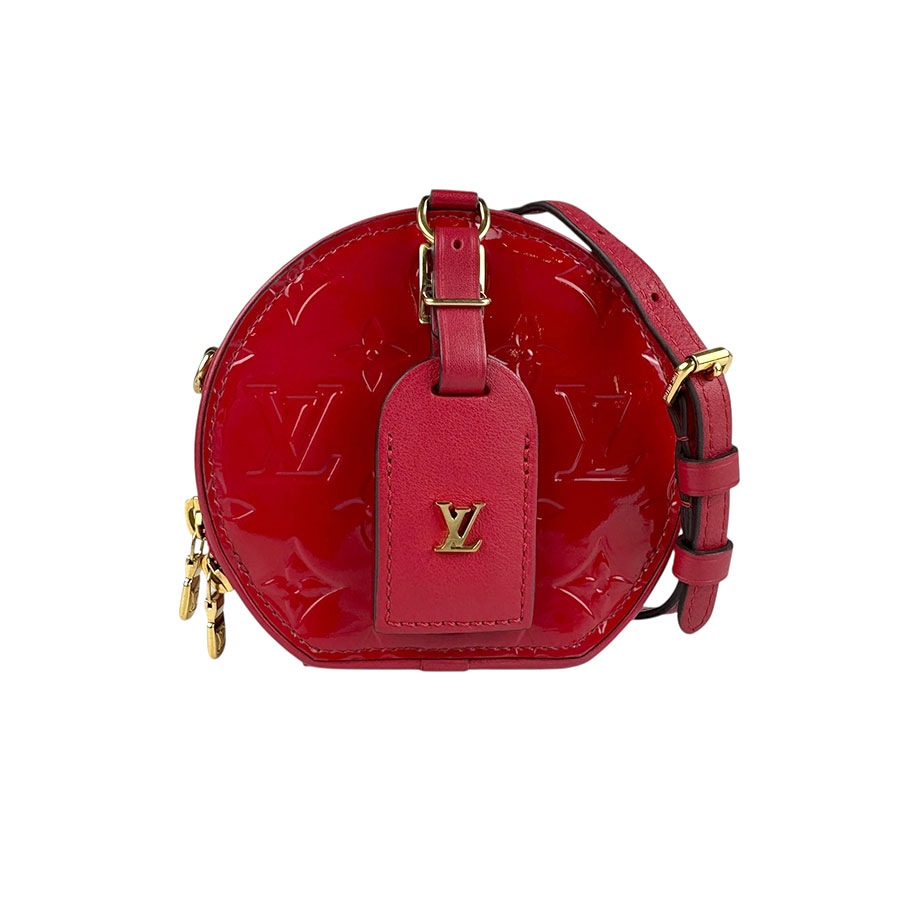 ルイ ヴィトン LOUIS VUITTON ショルダーバッグ モノグラム ヴェルニ ミニ ボワットシャポー モノグラムヴェルニ ルージュ レディース M90498 z5438