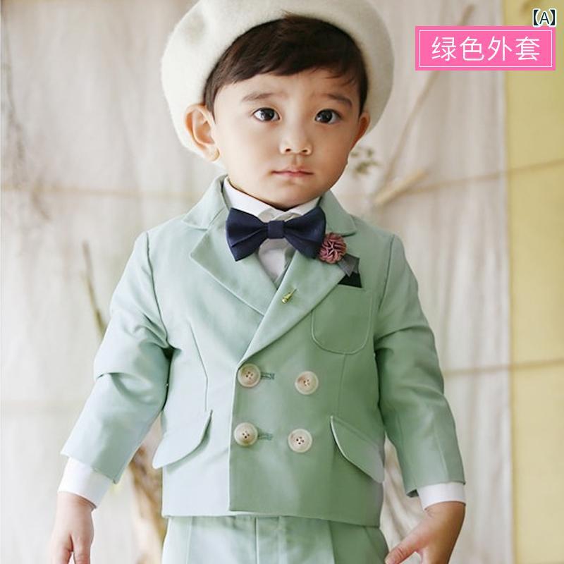 キッズ フォーマル スーツ ジュニア ファッション 男の子 子供服 スーツ ジャケット 春秋 フラワーボーイ ドレス ベビー 誕生日 韓国 発表会フォーマルセット
