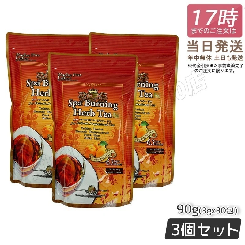 【3個セット】エステプロラボ スパ バーニング ハーブティー プロ 3g×30 日本製 Esthe Pro Labo ハーブティ ダイエット スッキリ 天然素材 おいしい オーガニック 代謝系