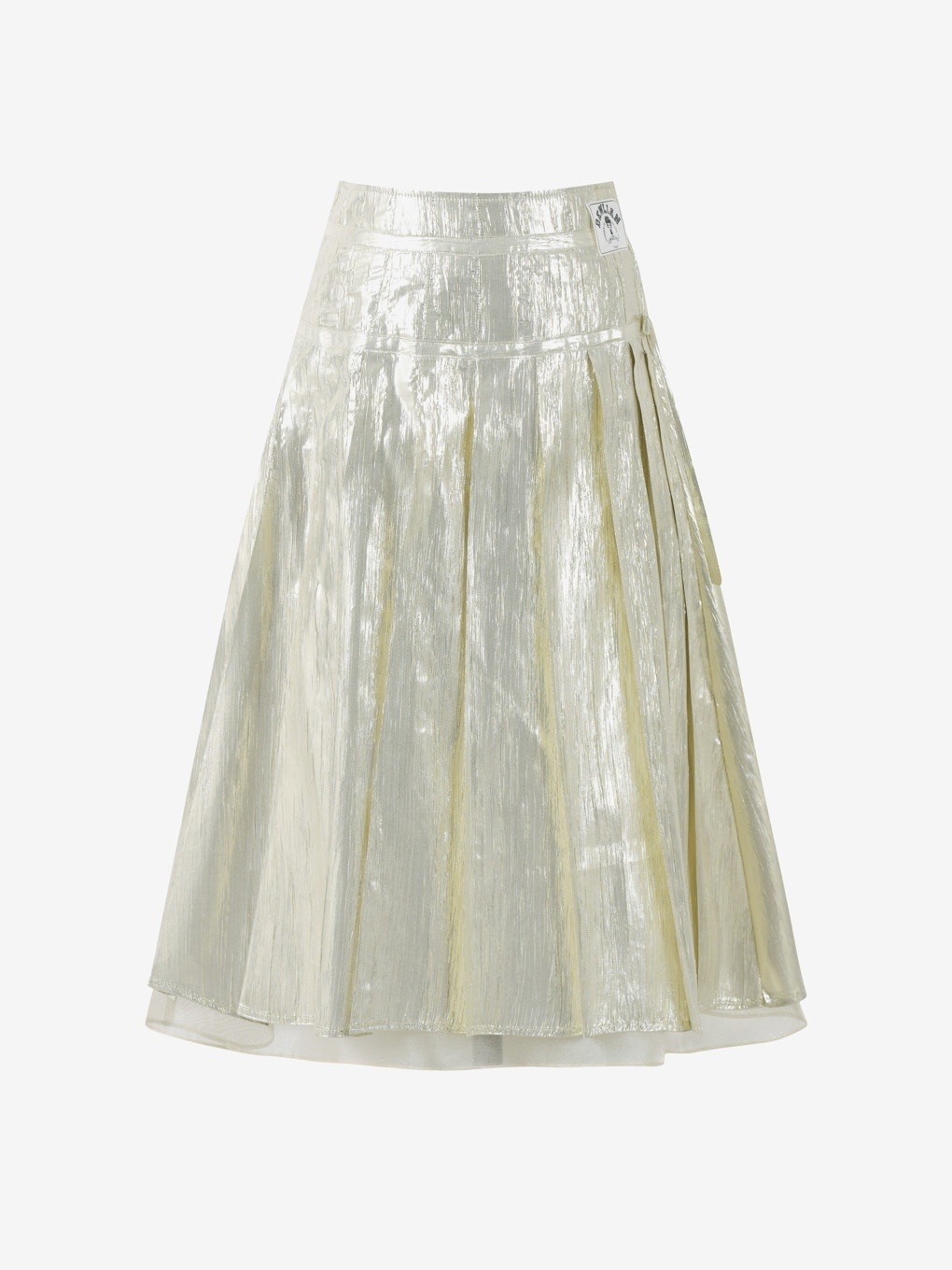 DEWL プリーツ ゴールド スカート